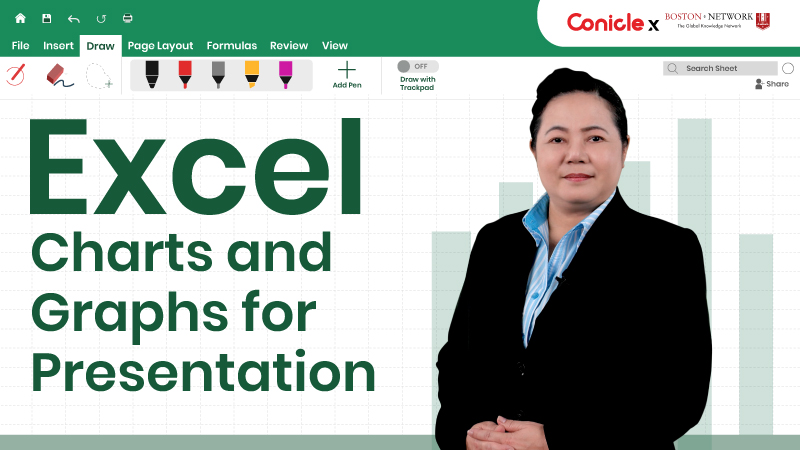 ภาพปกเนื้อหา-Excel Charts and Graphs for Presentation