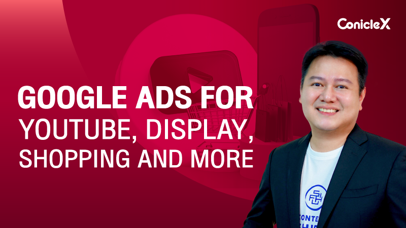ภาพปกเนื้อหา-Google Ads สำหรับ YouTube, Display, Shopping และเทคนิคพิเศษต่าง ๆ (Google Ads for YouTube, Display, Shopping and More)