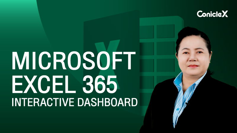 ภาพปกเนื้อหา-Microsoft Excel 365 Interactive Dashboard