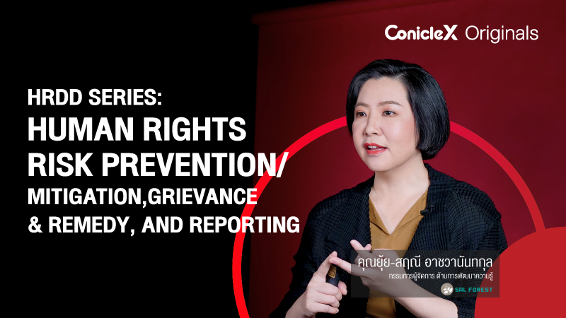ภาพปกเนื้อหา-การป้องกันและบรรเทาความเสี่ยง กลไกรับเรื่องร้องเรียน การเยียวยา และการติดตามและรายงานผลด้านสิทธิมนุษยชน (HRDD Series: Human Rights Risk Prevention/Mitigation, Grievance & Remedy, and Reporting)