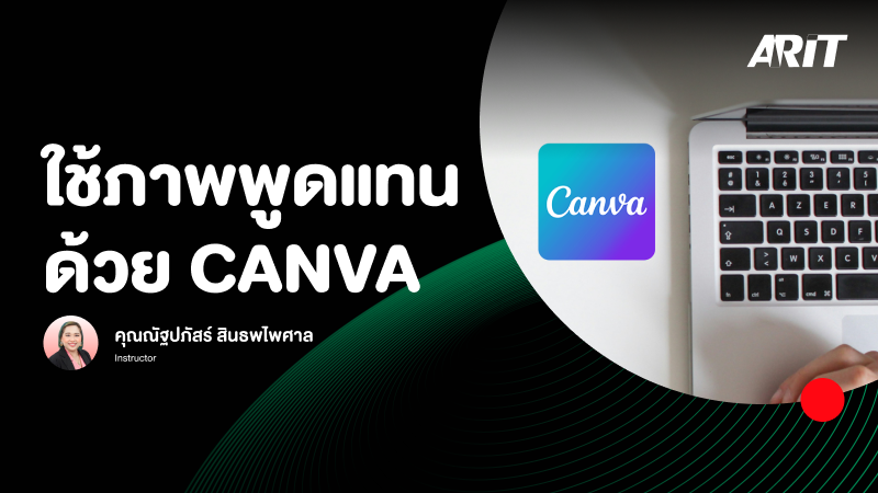 ภาพปกเนื้อหา-ใช้ภาพพูดแทนด้วย CANVA